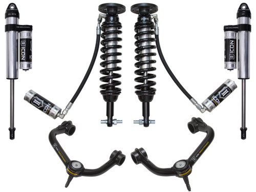 2015-20 Ford F150 4WD 2-2.63" Lift Stage 4 Suspension System Tubular UCA - ICON K93084T