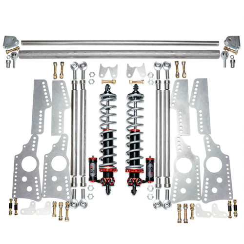 HD Pro Rear Drag 4-Link System W/ 110lb MOD 4 Coilovers - QA1 R370-110