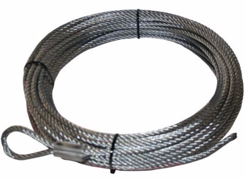 Wire Rope 11mm x 85', for 10047 Bulldog Winch - 20296