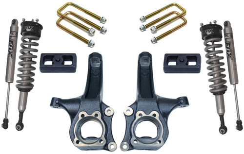 2015-2022 Colorado & Canyon 2wd 6.5/3" MaxTrac Lift Kit W/ FOX Coil Overs & Rear Shocks - K880463F