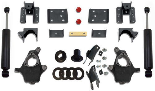 2007-2018 Chevy Silverado 1500 2wd All Cabs Adjustable 3/5, 4/6 & 5/7 Premium Drop Kit - PRS 334070