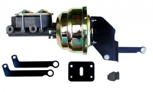 8" Dual Power Booster - 1-1/8" Bore Master (Zinc) - LEED Brakes A81