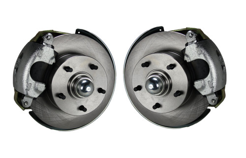 Spindle Kit W/ Plain Rotors & Zinc Plated Calipers - LEED Brakes FC1002SM