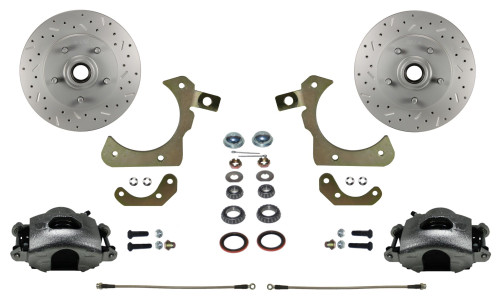 Spindle Kit W/ Drilled Rotors & Zinc Plated Calipers - LEED Brakes FC1011SMX