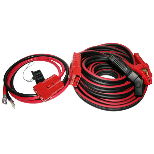 Booster Cable Set, 25Ft X 1/0Ga With Quick Connects + 7.5' Truck Wire - Bulldog Winch 20334