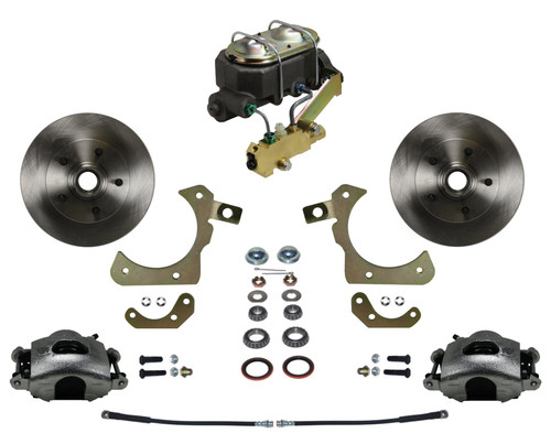 Power Front Kit W/ Plain Rotors & Zinc Plated Calipers - LEED
