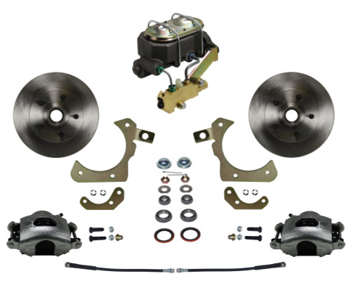 Manual Front Kit W/ Plain Rotors & Zinc Plated Calipers - LEED Brakes FC1011-3A3