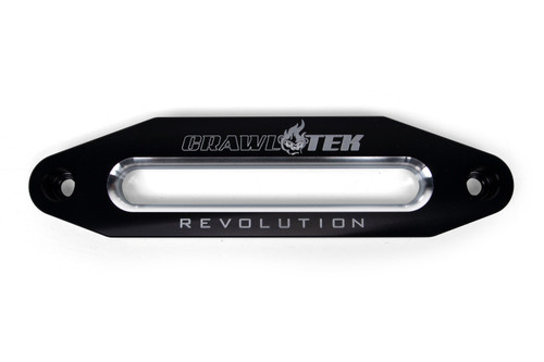 CrawlTek Revolution Aluminum Hawse Fairlead - Black - JKS CWLCT10100