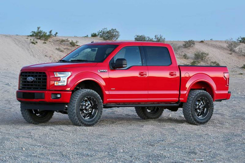 Fabtech 15-18 Ford F-150 2WD 4" Lift Kit w/Dl 2.5 Coilovers & Rear DL 2.25 Shocks - K2258DL