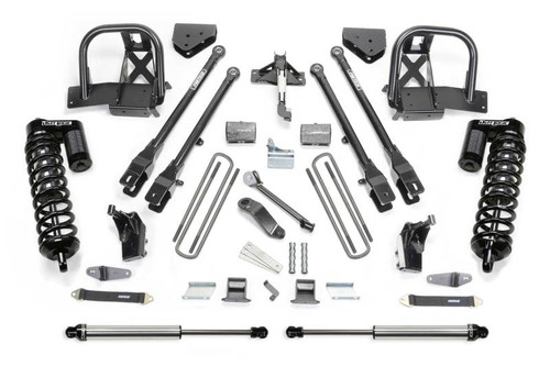 Fabtech 10-16 Ford F-350/450 4WD 8 Lug 6" 4 Link System w/DL 4.0 Coilovers & Rear DL Shocks - K2146DL