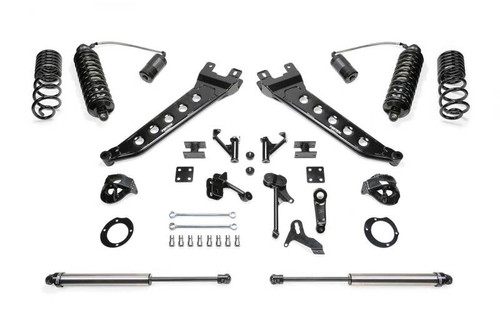 Fabtech 14-18 Ram 2500 4WD 5" Radius Arm System w/DL 4.0 Resi Coilovers & Rear DL Shocks - K3072DL