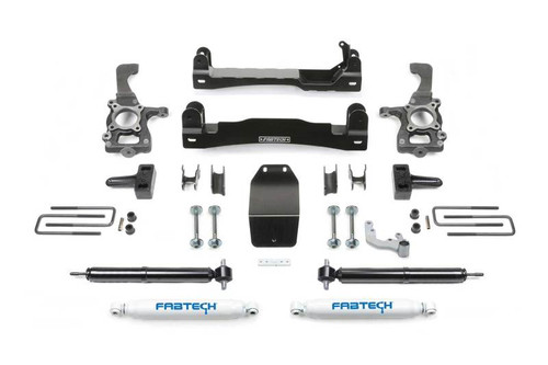 Fabtech 15-18 Ford F-150 2WD 4" Lift Kit w/Rear Perf. Shocks - K2258