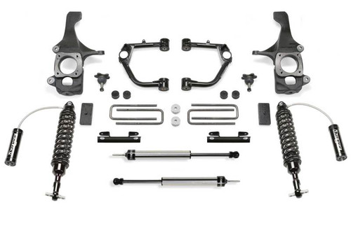 Fabtech 07-15 Toyota Tundra 2WD/4WD 4" Budget UCA Lift Kit w/DL 2.5 Resi Coilovers & Rear DL Shocks - K7044DL