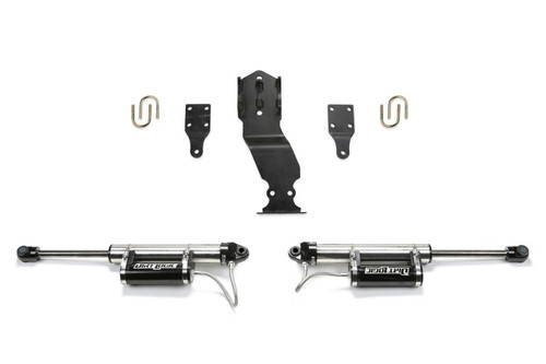 Fabtech 17-21 Ford F-250/F-350 4WD Dual Steering Stabilizer System w/DL 2.25 Resi Shocks - FTS22304