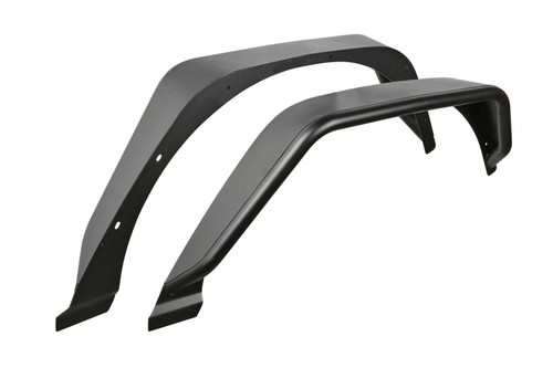 Fabtech 18-21 Jeep JL 4WD Rear Steel Tube Fenders - Textured Black - FTS24213