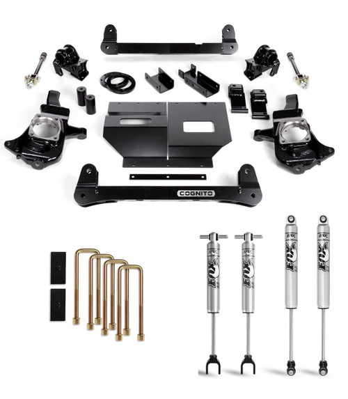 2011-2019 Chevy & GMC 2500/3500HD 2wd/4wd 4" Lift Kit W/ FOX Shocks - Cognito 110-P0778