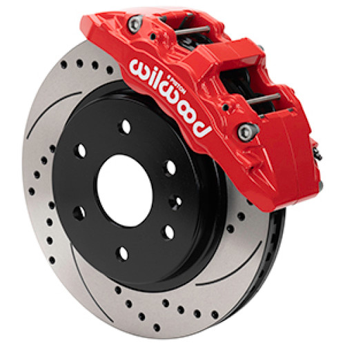 Wilwood 07-18 Chevy Silverado/GMC Sierra Aero6-DM Front Brake Kit - D&S - Red - 140-16804-DR
