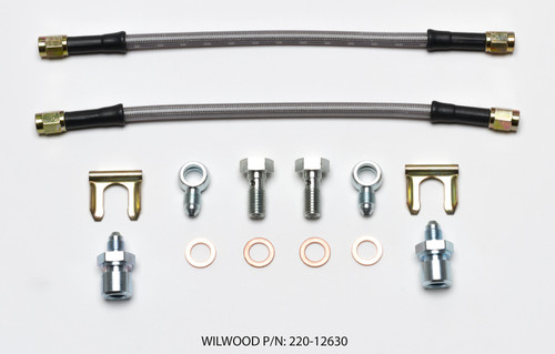 Wilwood Flexline Kit D52 Caliper 10in w/ Banjo 10mm -3/8-24 Chassis - 220-12630