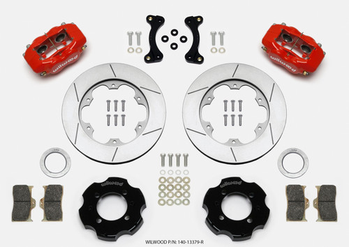 Wilwood Forged Dynalite Front Hat Kit 11.00in GT Rotor Red 95-05 Miata - 140-13379-R