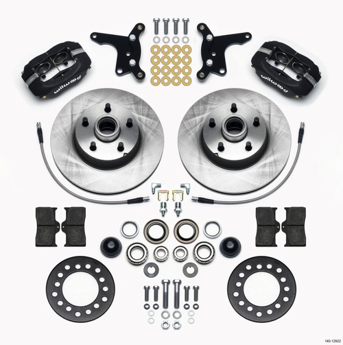 Wilwood Forged Dynalite Front Kit 11.28in 1 PC Rotor&Hub Ford 1954-1956 - 140-12922