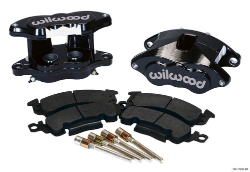 Wilwood D52 Rear Caliper Kit - Black Powder 1.25 / 1.25in Piston 1.28in Rotor - 140-11292-BK