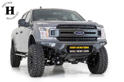 Addictive Desert Designs 18-20 Ford F-150 Bomber Front Bumper w/ Dual 20IN LED Mounts - F180012140103