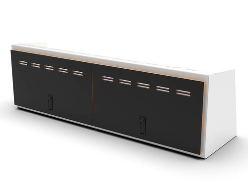 Flatline Van Company 48" Upper Cabinet Grey - Black Door - SP5020G.B