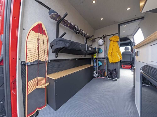 Flatline Van Company Adventure Van Interior Ski & Snowboard Rack - UN3004B