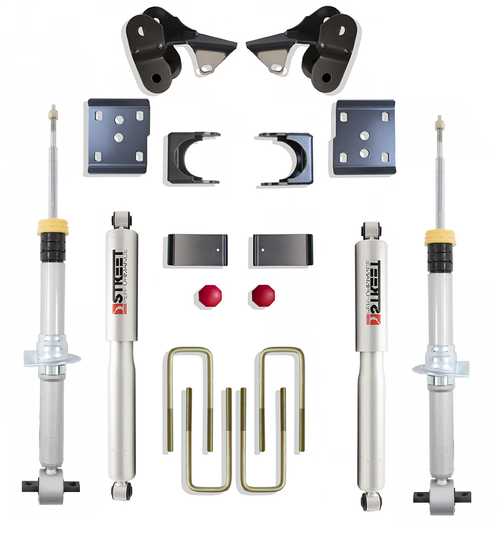2021-2026 Ford F-150 2wd 2/4" Premium Drop Kit W/ Belltech Struts & Shocks K333224SP