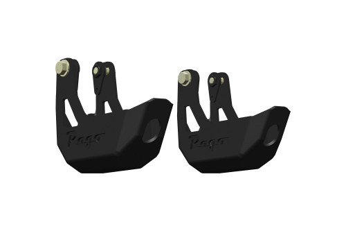 Toyota 4Runner Rear Shock Guards - Rago Fabrication AC7102001NA