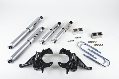 1999-2004 Chevy S10 Standard Cab 2WD 2/2" Lowering Kit w/ Street Performance Shocks - Belltech 612SP