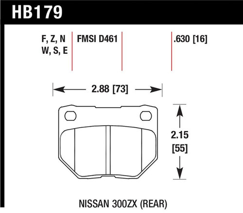 Hawk Race HT-10 Rear Brake Pads - HAWKHB179S.630