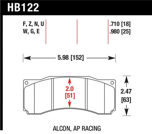 Hawk DTC-70 Race Brake Pads - HAWKHB122U.710