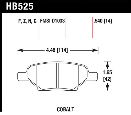 Hawk HPS Street Brake Pads - HAWKHB525F.540