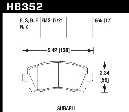 Hawk HPS Street Front Brake - HAWKHB352F.665