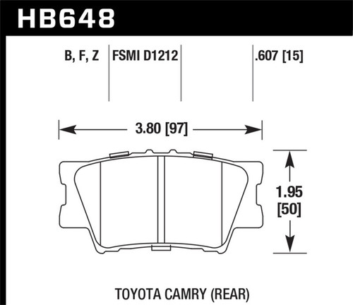Hawk HPS Street Brake Pads - HAWKHB648F.607