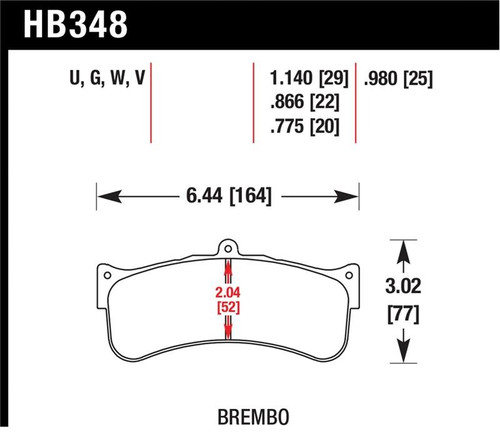 Hawk DTC-70 Race Brake Pads - HAWKHB348U.980