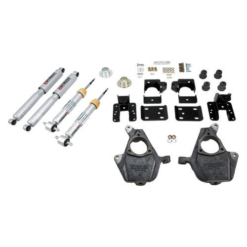 2014-2016.5 GMC Sierra 1500 2WD (Std Cab) 4/7" Lowering Kit w/ Street Performance Shocks - Belltech 989SP