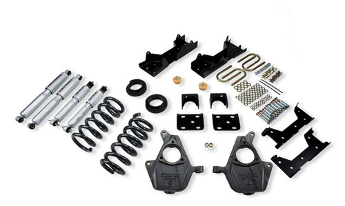 2001-2006 GMC Sierra 1500 2WD (Std Cab) 4/6" Lowering Kit w/ Street Performance Shocks - Belltech 667SP