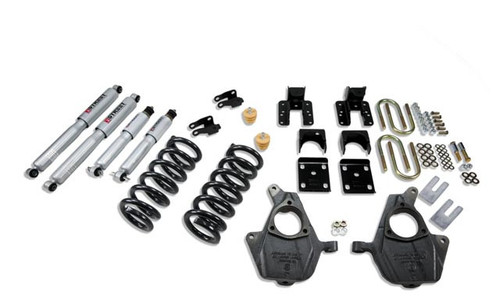 2004-2006 GMC Sierra 1500 2WD (Crew Cab) 4/5" Lowering Kit w/ Street Performance Shocks - Belltech 674SP