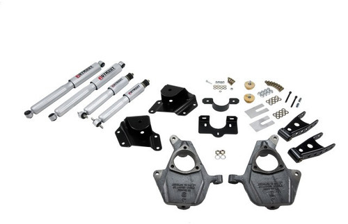 1999-2000 GMC Sierra 1500 2WD (Ext Cab) 2/4" Lowering Kit w/ Street Performance Shocks - Belltech 660SP