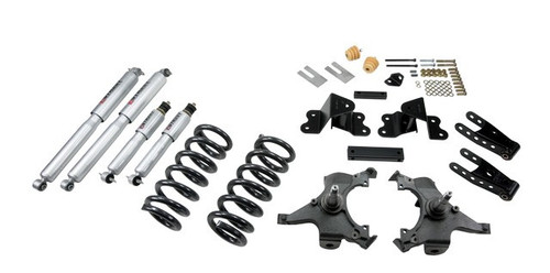 1988-1998 Chevy C1500 2WD (Ext Cab) 3/4" Lowering Kit w/ Street Performance Shocks - Belltech 692SP