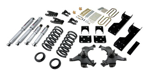 1988-1998 GMC Sierra C1500 2WD W/ 1.25" Rotors 5/7" Lowering Kit w/ Street Performance Shocks - Belltech 694SP