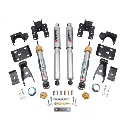 2014-2018 Chevy Silverado 1500 4wd (w/o Mag Ride) +-2/4"  Lowering Kit w/ Street Performance Shocks - Belltech 1018SP