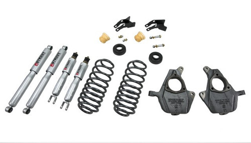 2000-2006 GMC Yukon &  Yukon XL 2"F/3-4"R Lowering Kit w/ Street Performance Shocks - Belltech 759SP