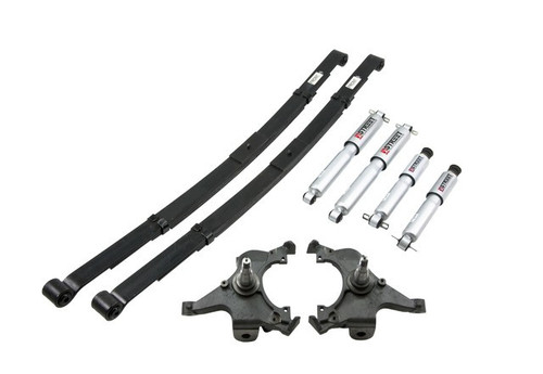 1995-1998 Chevy Suburban C2500 (2WD) 2/3" Lowering Kit w/ Street Performance Shocks - Belltech 798SP