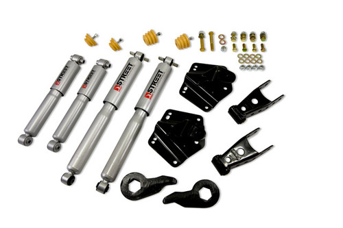 1992-1999 GMC Suburban K1500 4WD 2/4" Lowering Kit w/ Street Performance Shock - Belltech 765SP