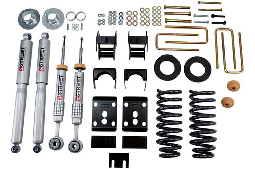 2009-2013 Ford F150 Standard Cab (2WD) 2/4" Lowering Kit w/ Street Performance Shocks - Belltech 980SP