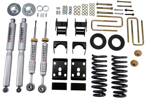 2009-2013 Ford F150 Extended / Crew Cab (2WD) 2/4" Lowering Kit w/ Street Performance Shocks - Belltech 981SP