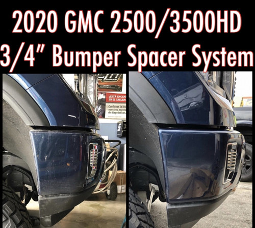 2020-2023 Chevy & GMC 2500/3500HD 3/4" Premium Front Bumper Spacer Kit - 990300